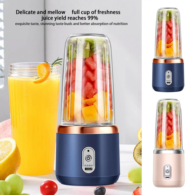 Portable Blender Electric Juicer Rechargeable Fruit Mixers USB Rechargeable Smoothie Mini Blender Multifunction Juice Maker
