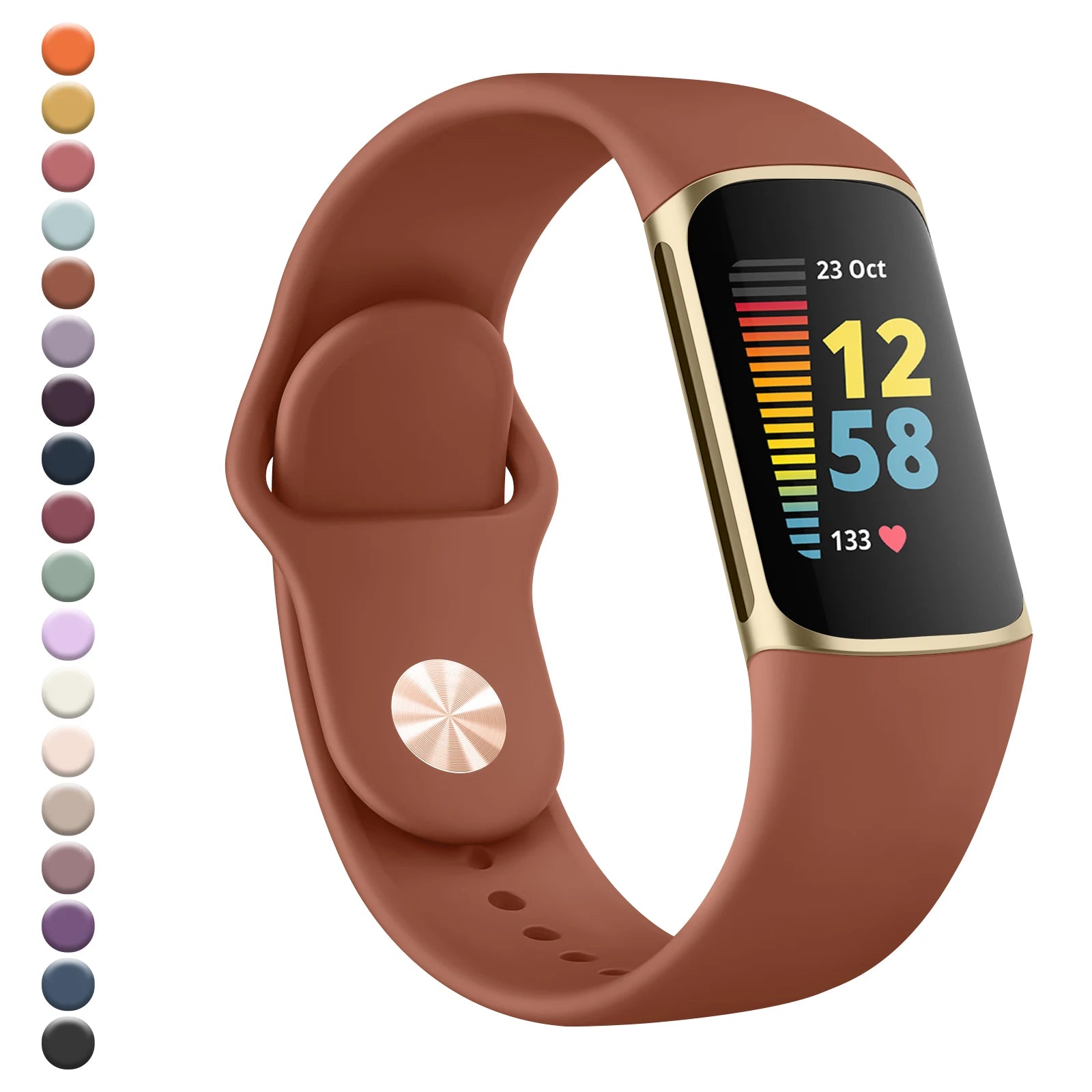 Watchband for Fitbit Charge 6 5 Strap Silicone Wristband for Fitbit Charge 5 6 Sport Bracelet Replacement Smartwatch Accessories