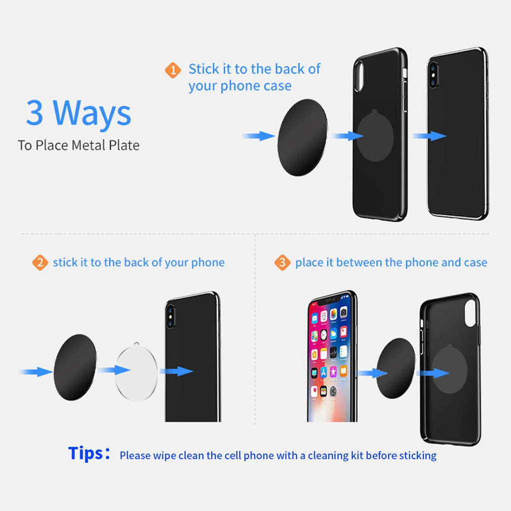 Magnetic Phone Mount for Car Vent [Never Blocking] Universal Phone Holders for Your Car Hands Free Cell Phone Car Mount