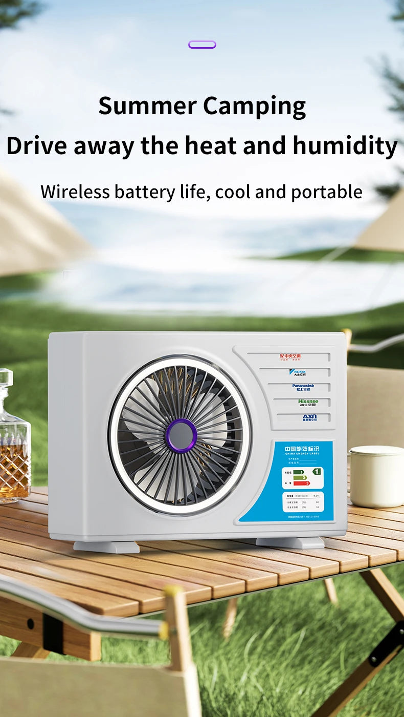 High-Speed Desktop Fan with Multiple Adjustable Levels Cool Circulating Air Mini Air Conditioning Style Home Silent Cooling Fan