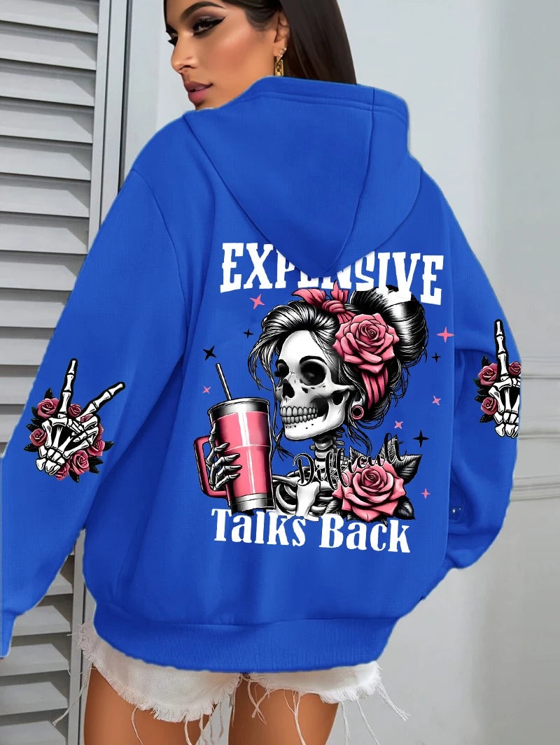 Women’s Plus Size Fleece Hoodie – Casual Pullover Sweatshirt