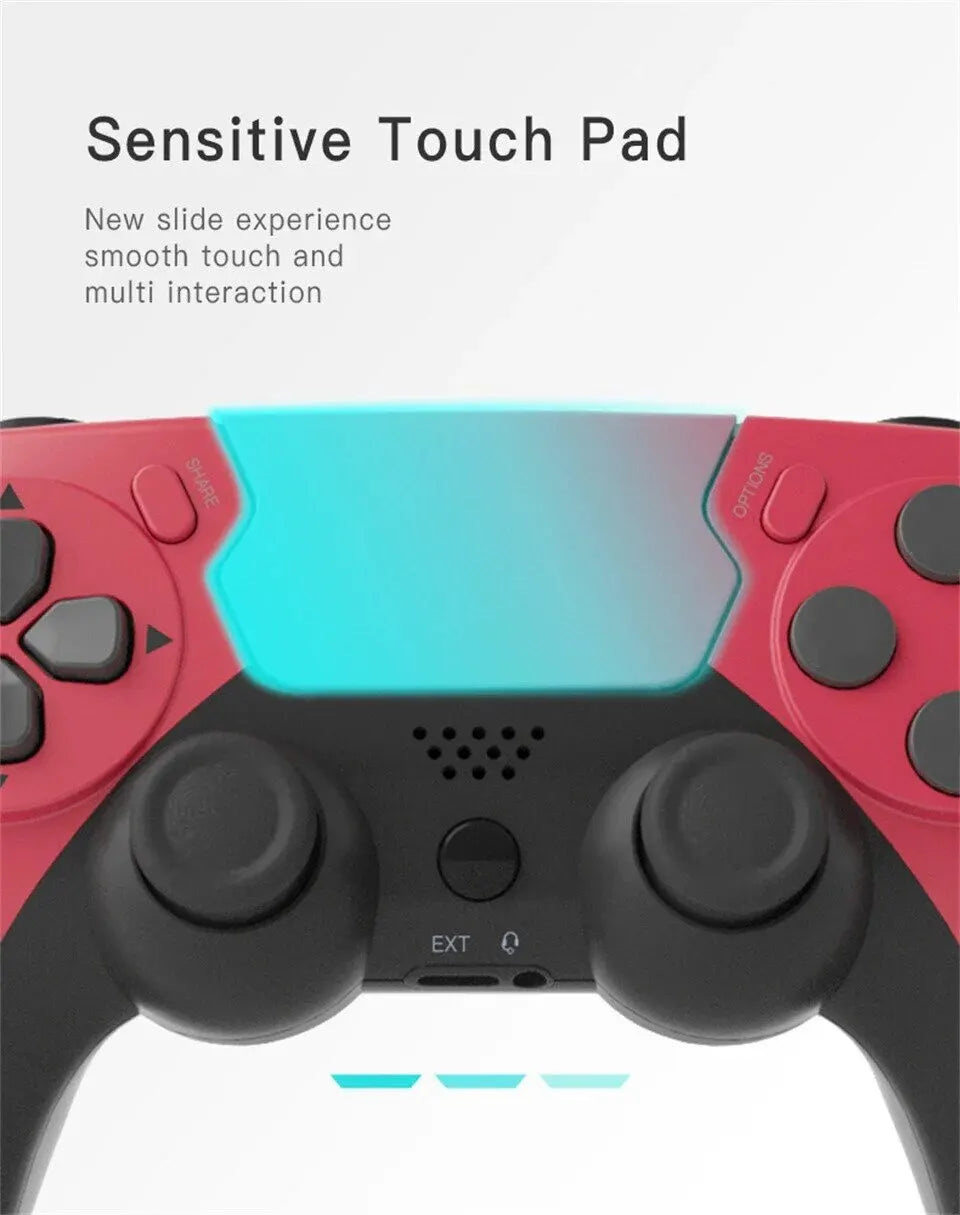 Wireless Gamepad with Six Axis Gyroscope Game Controller For PS4 PS3 Console Wins 7 8 10 Dual Vibration PC