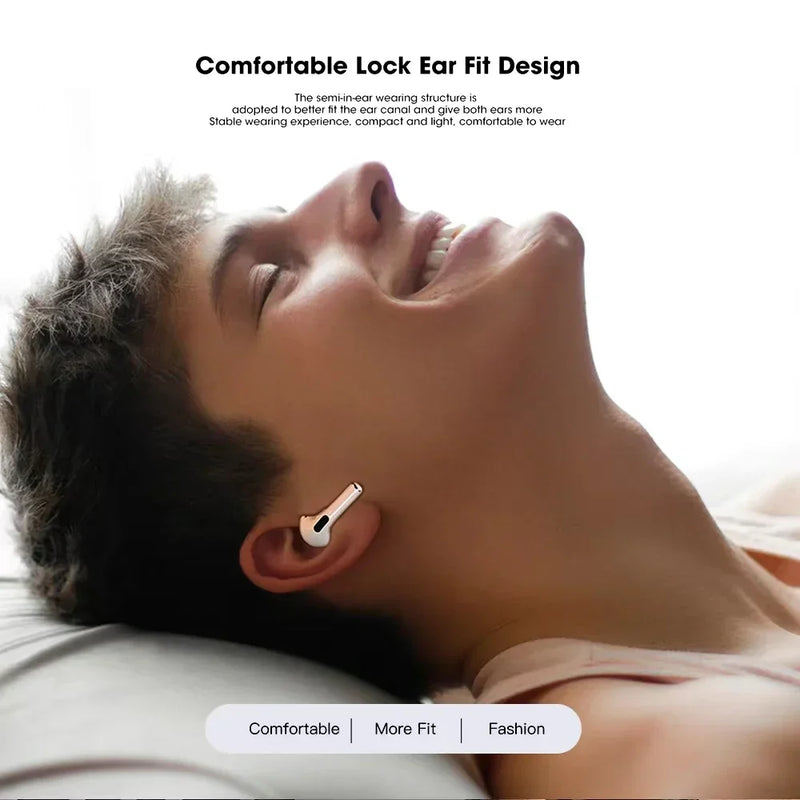 Bluetooth 5.3 Wireless Earbuds with Noise Reduction and Charging Case