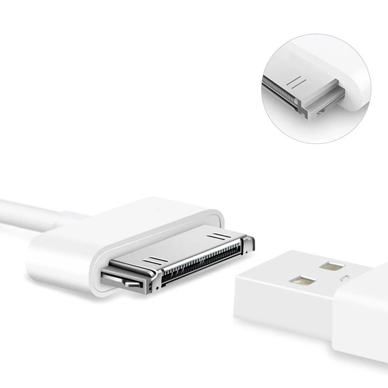USB Cable For iPhone 4 s 4s 3GS 3G iPad 1 2 3 iPod Nano itouch 30 Pin Fast Charging USB Cable Charger Adapter Data Sync Cord