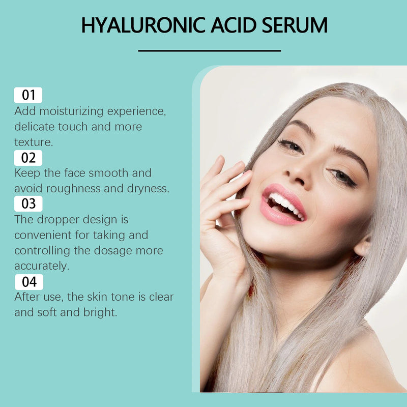 Hyaluronic Acid Face Serum for Deep Hydration and Skin Firming