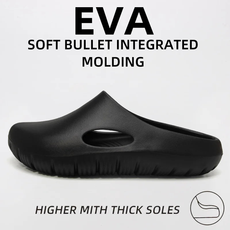 EVA Bread Men's Anti-Slip Odor-Resistant Outdoor Sandals Sports Beach Slippers for Casual Comfortable Footwear
