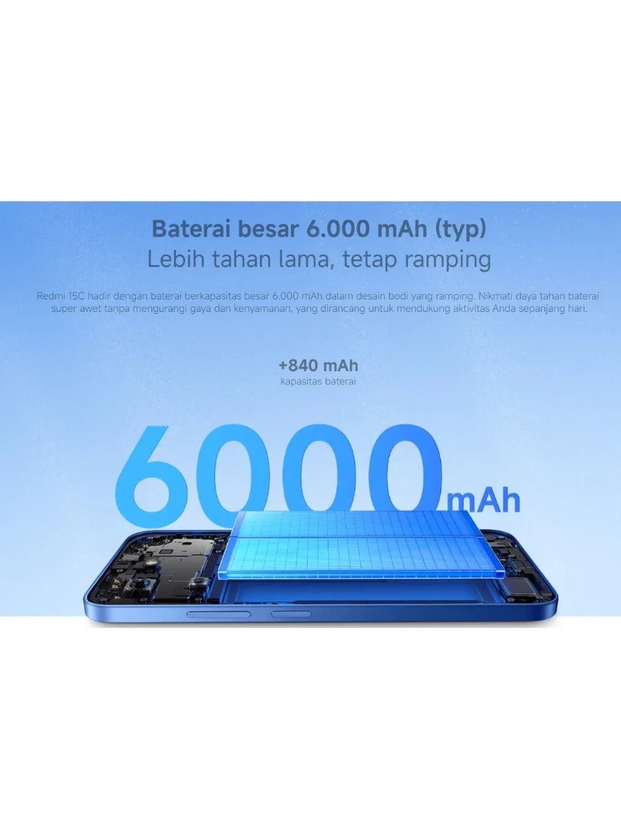 2026 (Latest Model) Redmi 15C 8+ 256GB Global Edition Smartphone, Dual SIM, 6.5-inch FHD+ Display, MediaTek Helio G85 Gaming Pro