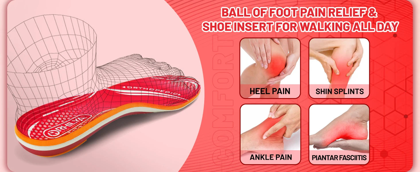 Orthopedic Sport Insole Plantar Fasciitis Flat Foot High Arch Support Men Women Sneaker Orthotic Plantillas Insert Shoe Sole
