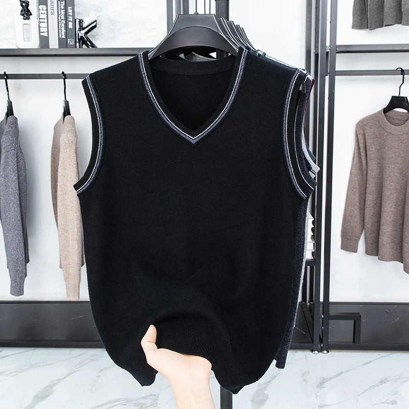 Men’s Casual Sleeveless Knit Vest