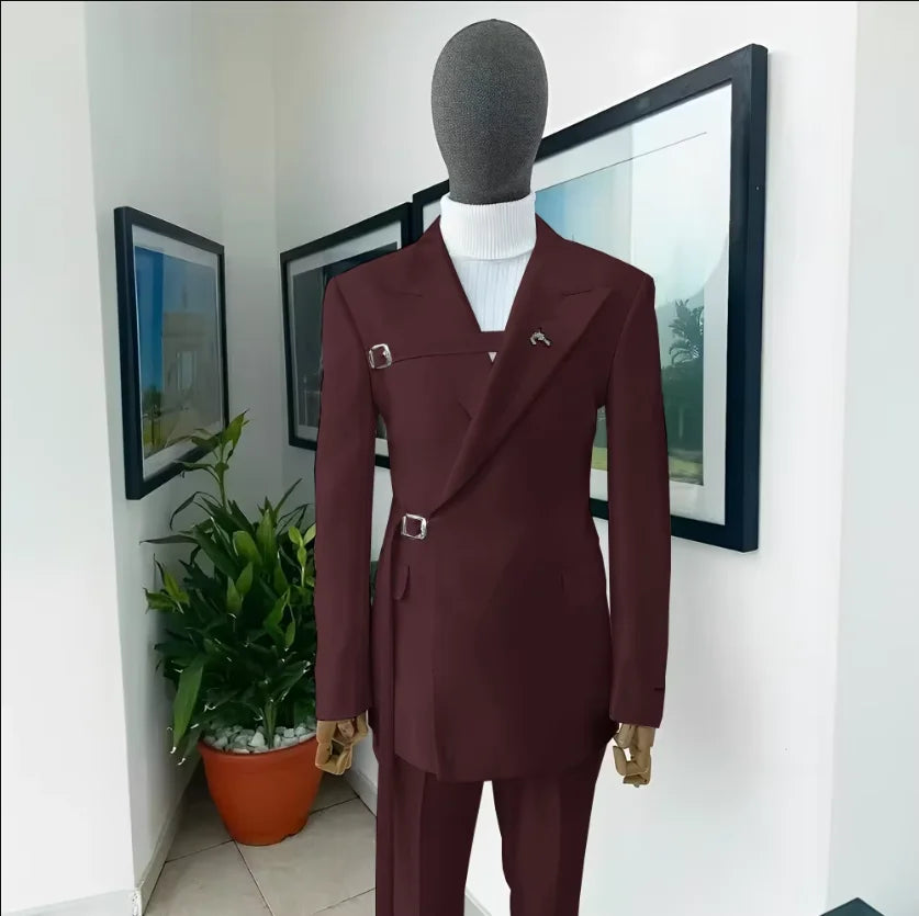 Men’s Formal 3-Piece White Suit Set