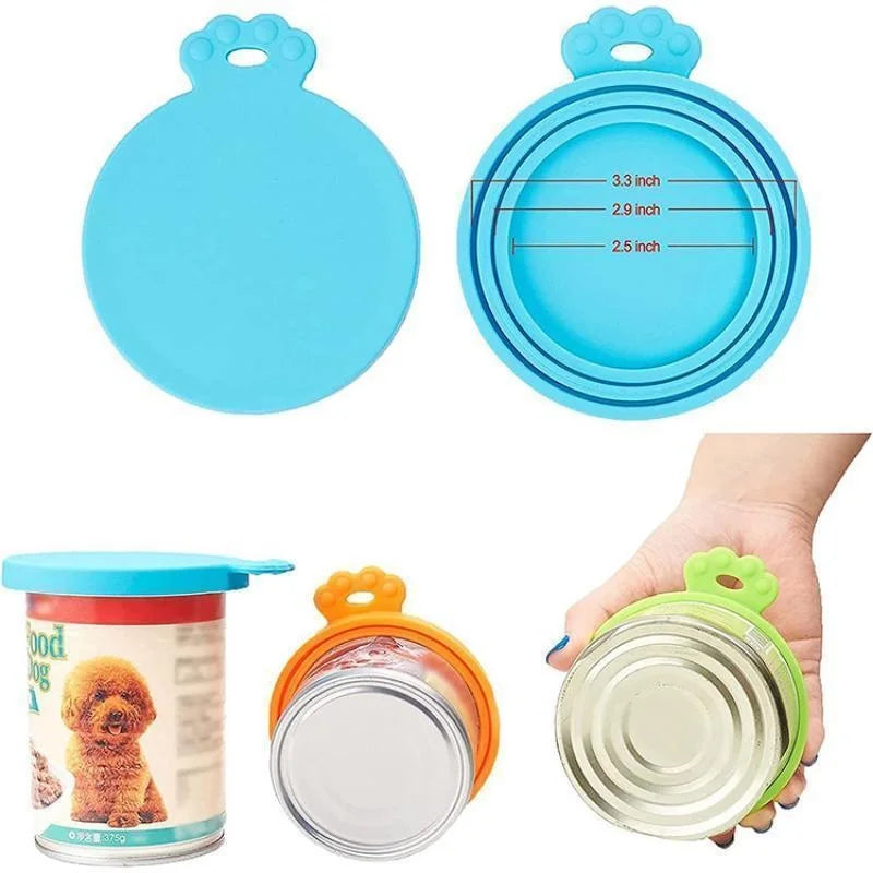 Reusable Silicone Pet Food Can Covers – Airtight Lids for Dog & Cat Cans (3 Sizes)”