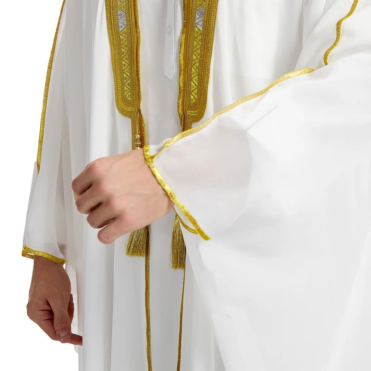Men’s Jubba Thobe – Long Sleeve Islamic Traditional Robe