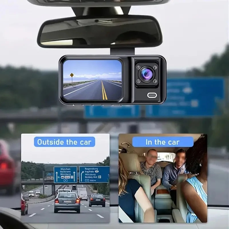 Car DVR HD Dash Camera Video Recorder Car Parking Monitoring Insede IR Night Vision Loop Recording