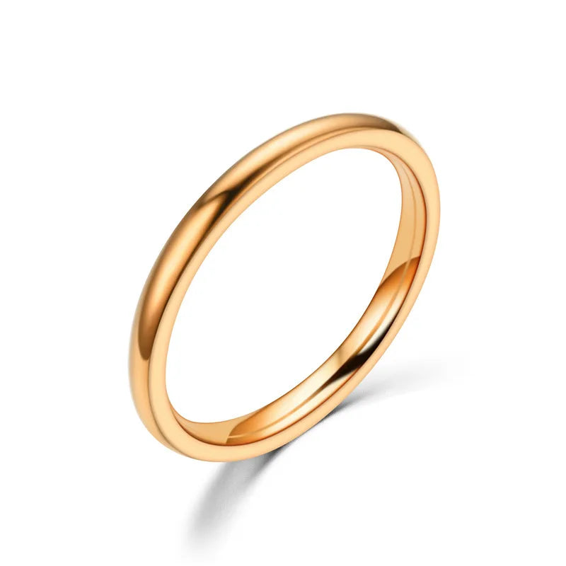 Stainless Steel Wedding Band – Unisex Simple Design Ring