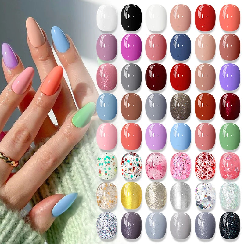 Water-Based Nail Polish 48 Colors Long Lasting Quick Drying No Need of Lamp to Cure Nail Supplies Vernis for Nails Manicure