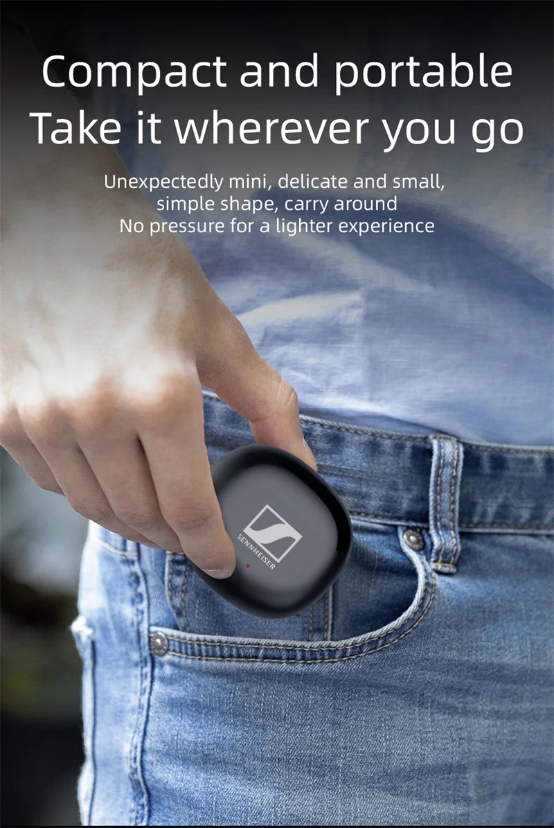 Compact Lightweight Wireless Bluetooth Earphones In-ear Ergonomic Stereo Headphones with Microphone Type-C Charging Case
