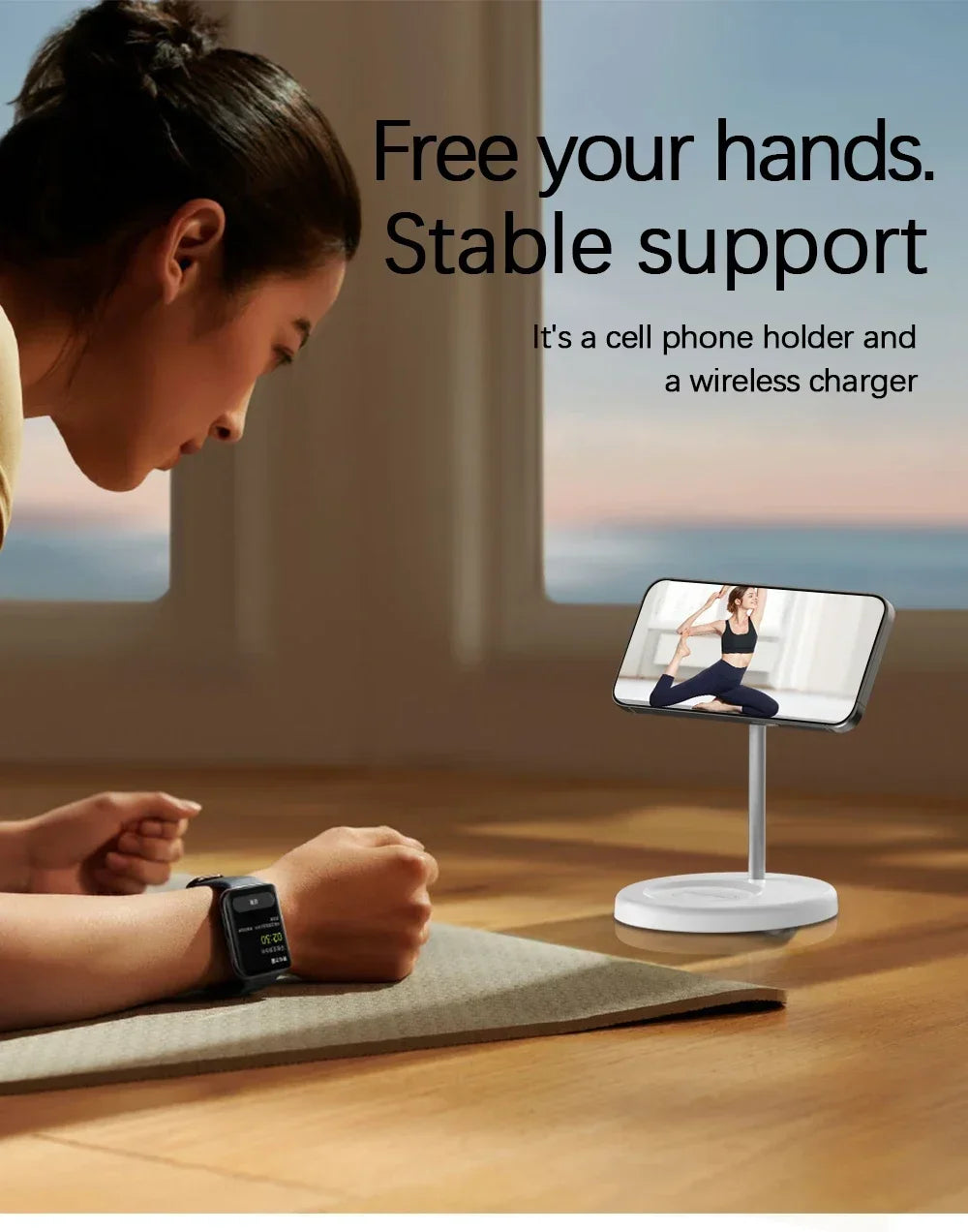Upgraded 30W Magnetic 2 in 1 Wireless Charger Stand For iPhone 15 14 13 12 Pro Max AirPod Pro Fast Phone Charging Station Holder