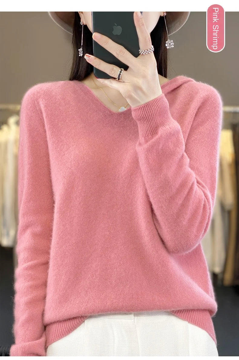Women’s Loose Knit Sweater – Soft Heavyweight Pullover