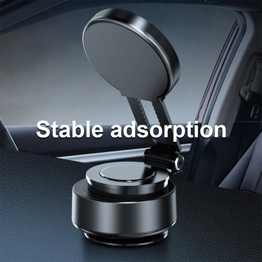 Magnetic Vacuum Car Phone Holder 360° Rotatable Folding Intelligent Car Mount Magnetic Car Stable Holder for iPhone