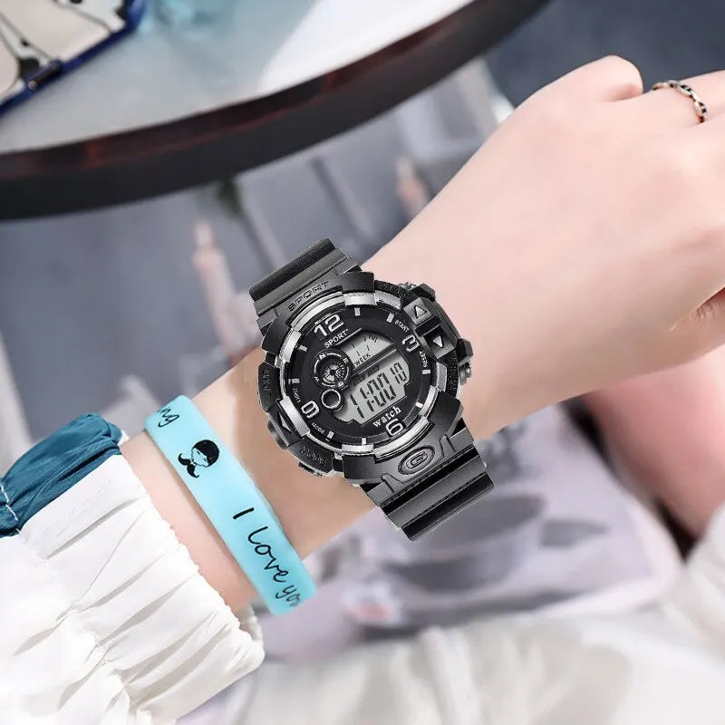 Men’s Digital Sports Watch with LED Display