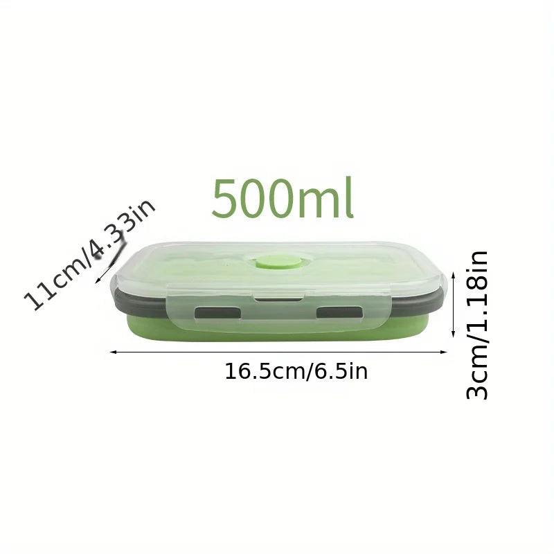 Collapsible Silicone Food Storage Containers (Set of 3 or 4)
