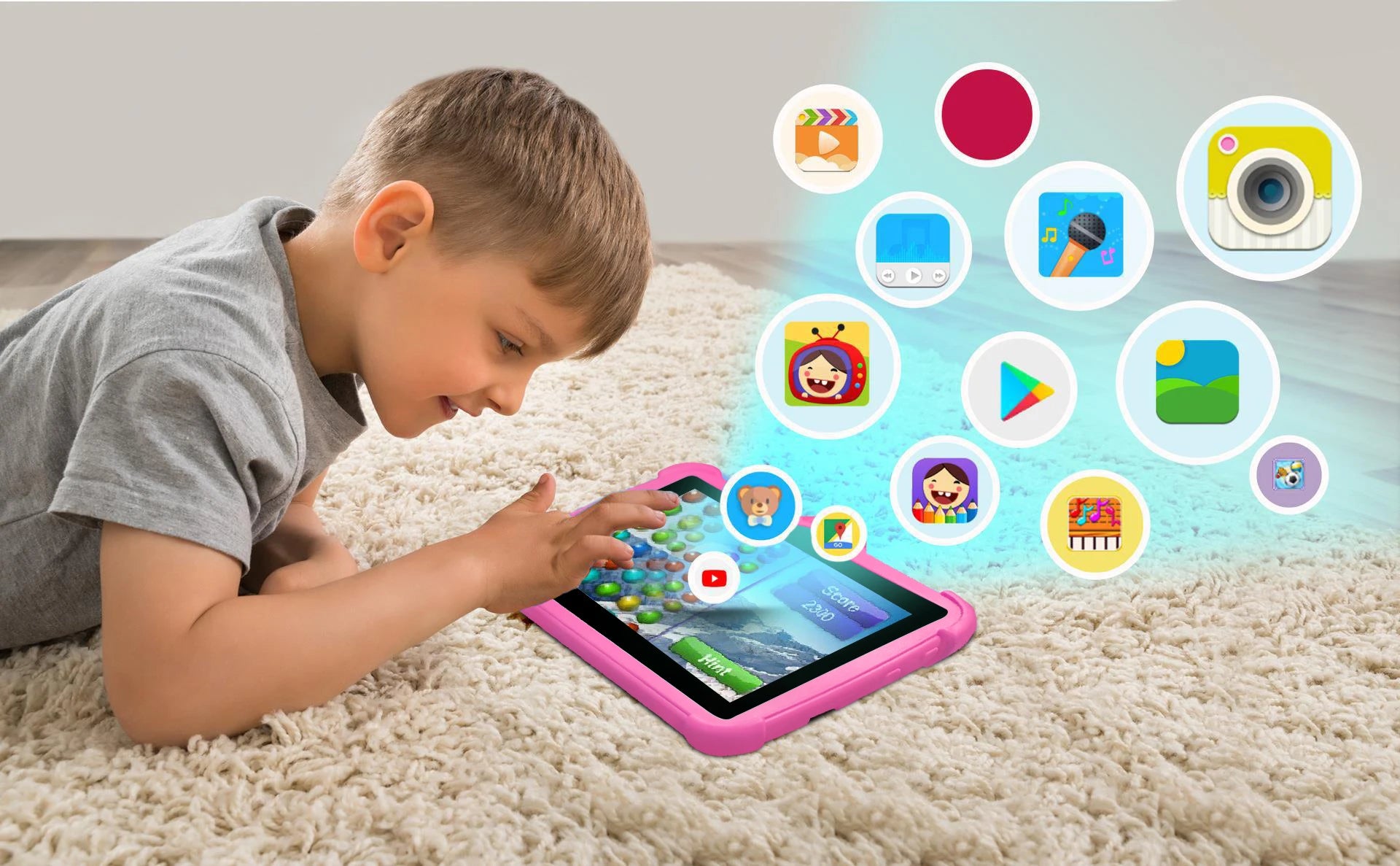 New 7 Inch Google Learning Education Games Kids' tablet Quad Core 4GB RAM 64GB ROM 5G WiFi Tablets Cheap Simple Children's Gifts