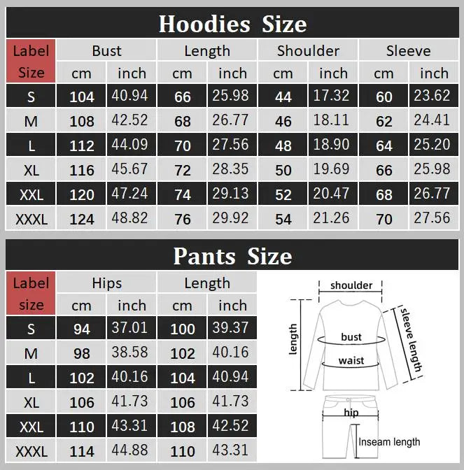 Women’s Hoodie and Sweatpants Set Casual Tracksuit Bear Graphic Outfit