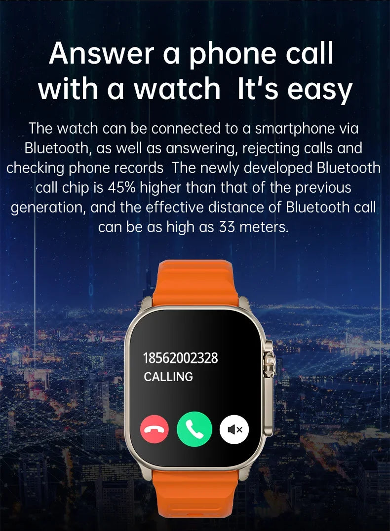 Discover the Smart Watch Pro – a Bluetooth 5.0 smartwatch with heart rate and fitness tracking, full HD touchscreen, and 12-hour battery life. Compatible with Android and iOS.