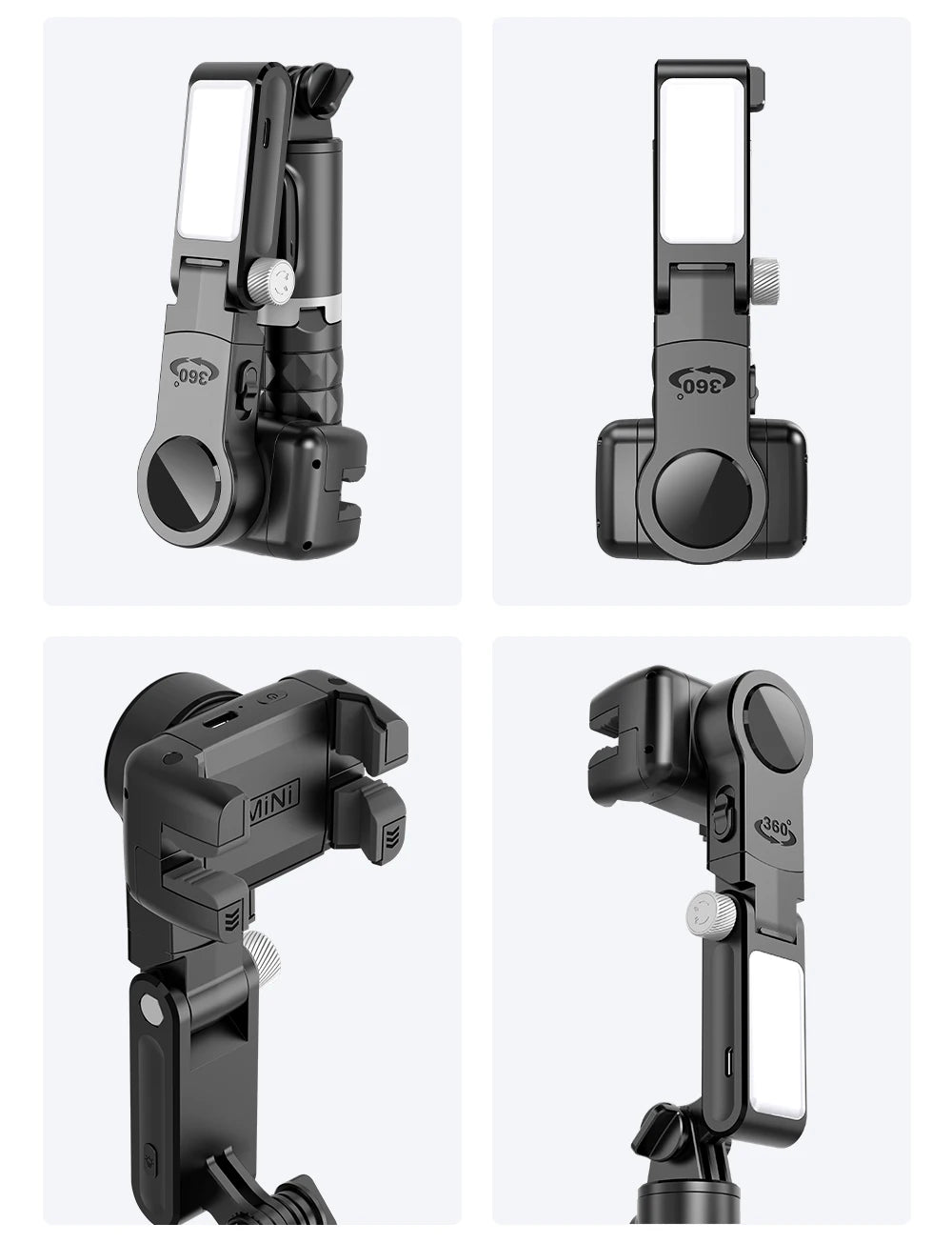 Selfie Stick Phone Gimbal Stabilizer For iPhone Android Action Camera Tripod Cellphone Mobile Cell Smartphone Handle Grip Video