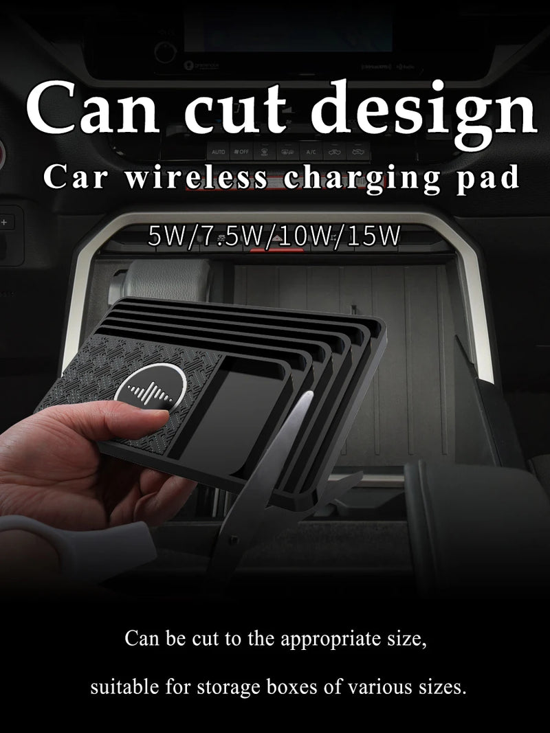 Customizable design for car wireless charger, mobile phone wireless fast charging board, multi device charging station, 15W anti