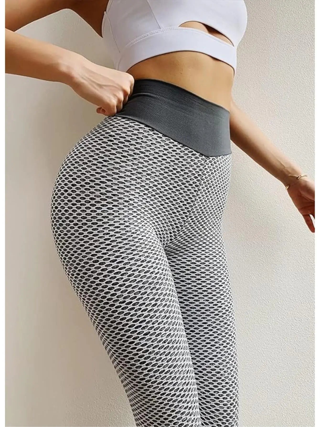 High Waist Yoga Pants Butt Lifting Tights, Shaping Seamless, Tummy Control Scrunch, Gym Yoga Casual