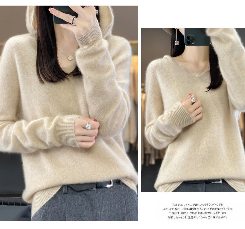 Women’s Loose Knit Sweater – Soft Heavyweight Pullover