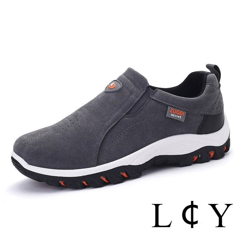Men’s Slip-On Hiking Shoes Lightweight Waterproof Non-Slip Outdoor Sneakers