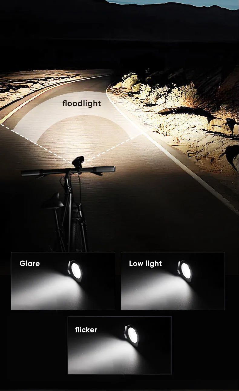 3LED/5LED Bicycle Light Bike Front Lamp Rechargeable MTB Bike Headlight Flashlight Outdoor Night Riding Safety Cycling Lantern