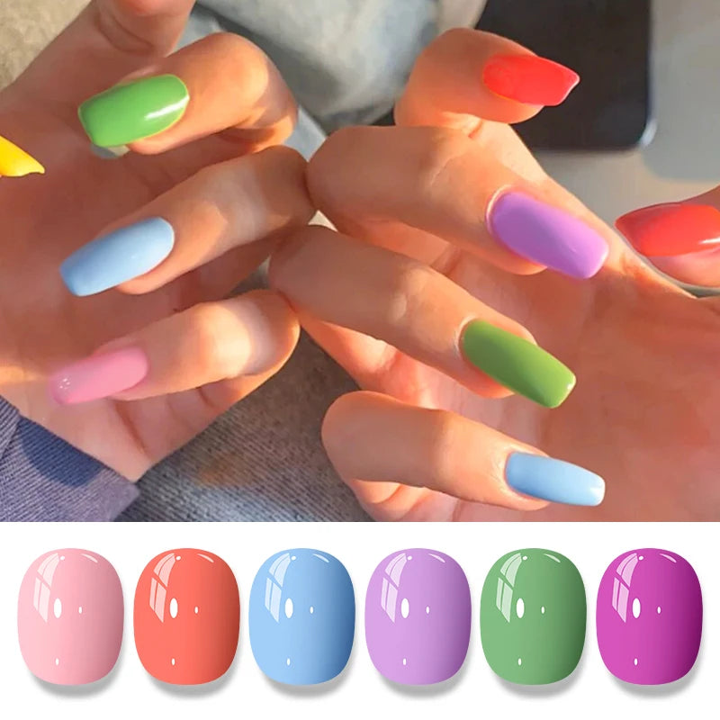 Water-Based Nail Polish 48 Colors Long Lasting Quick Drying No Need of Lamp to Cure Nail Supplies Vernis for Nails Manicure
