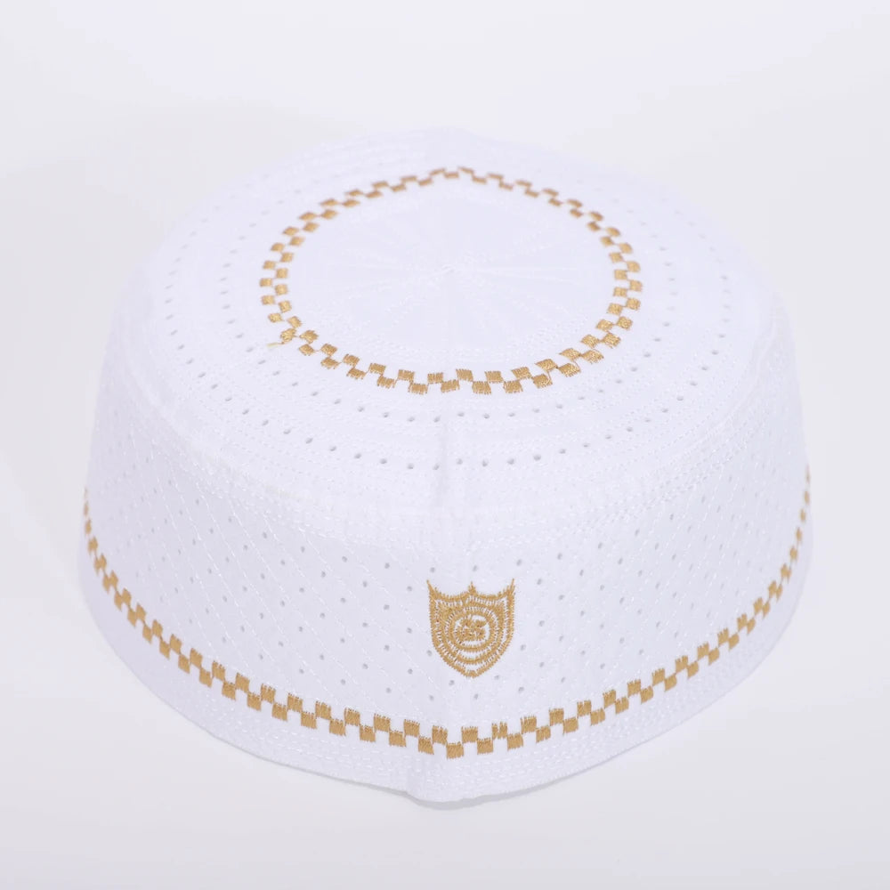 Men’s Kufi Cap – Breathable Islamic Prayer Hat