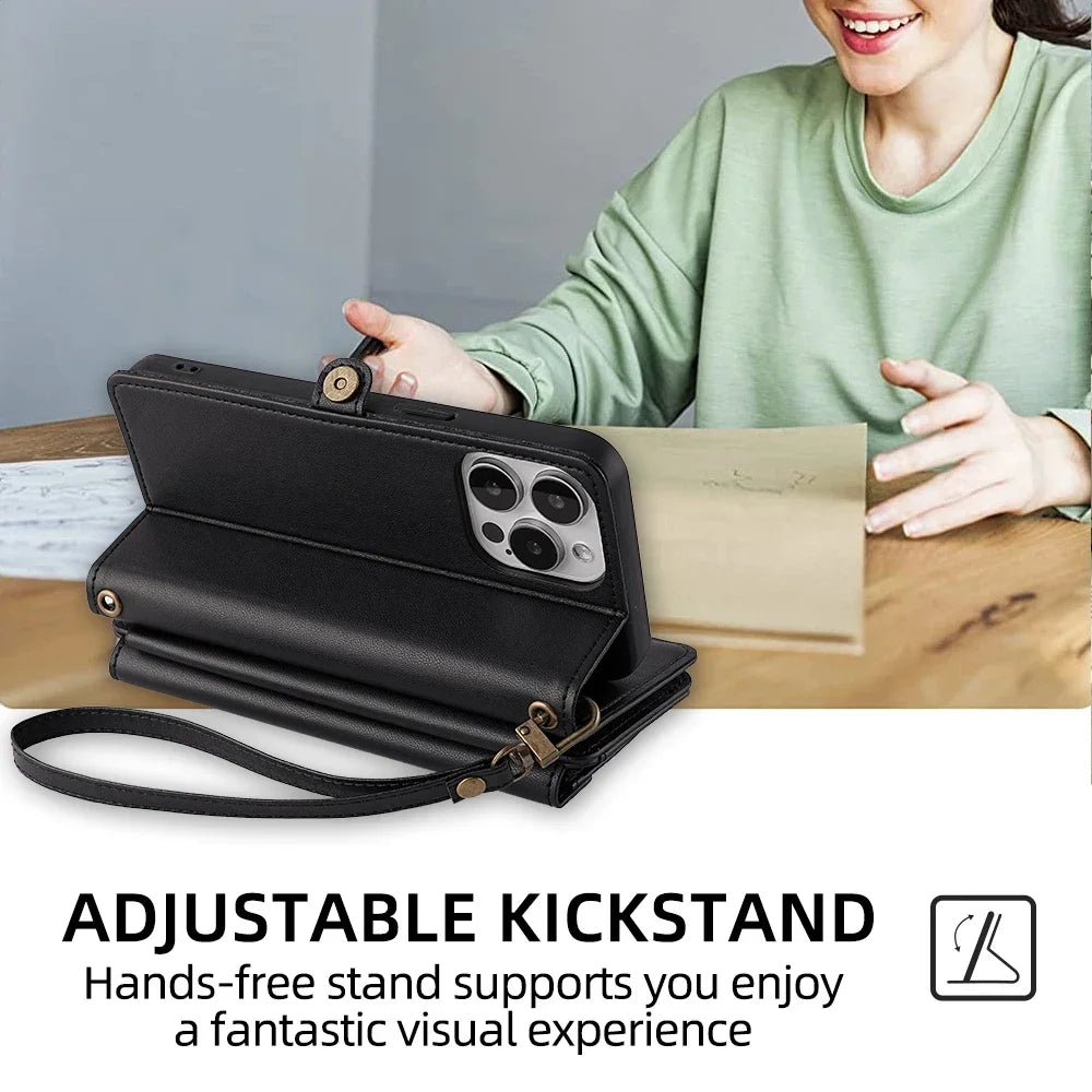Flip Cover PU Leather Wallet Phone Cases For Xiaomi Poco C40 C51 C50 C61 C65 C71 C75 C85 4G Plain Multi-Functional Magnetic Bag