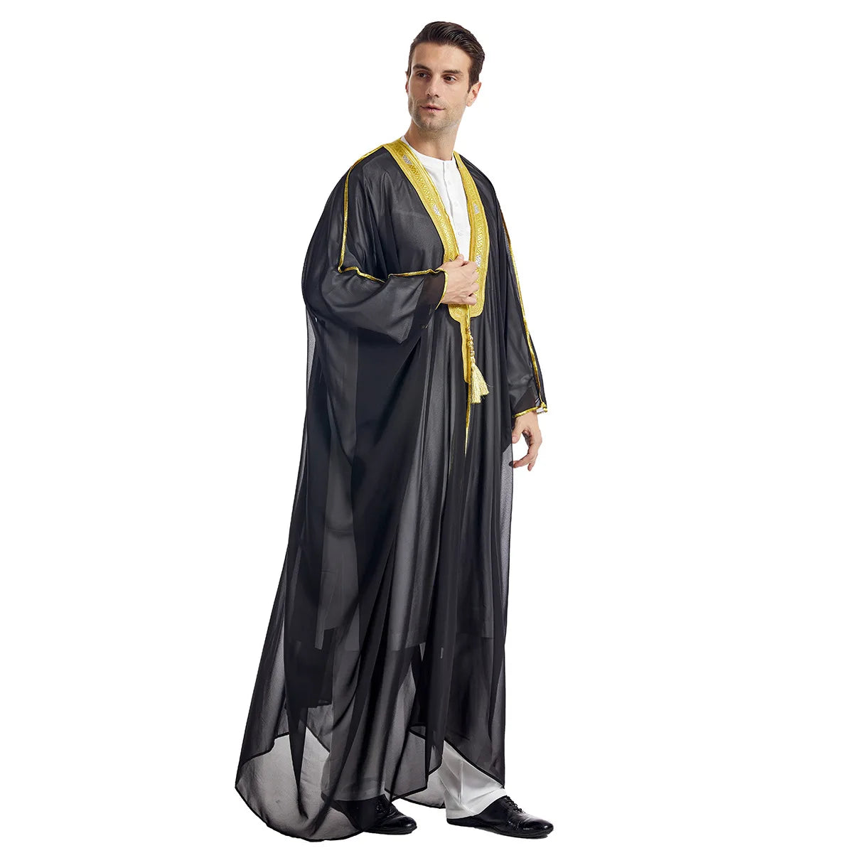 Men’s Jubba Thobe – Long Sleeve Islamic Traditional Robe