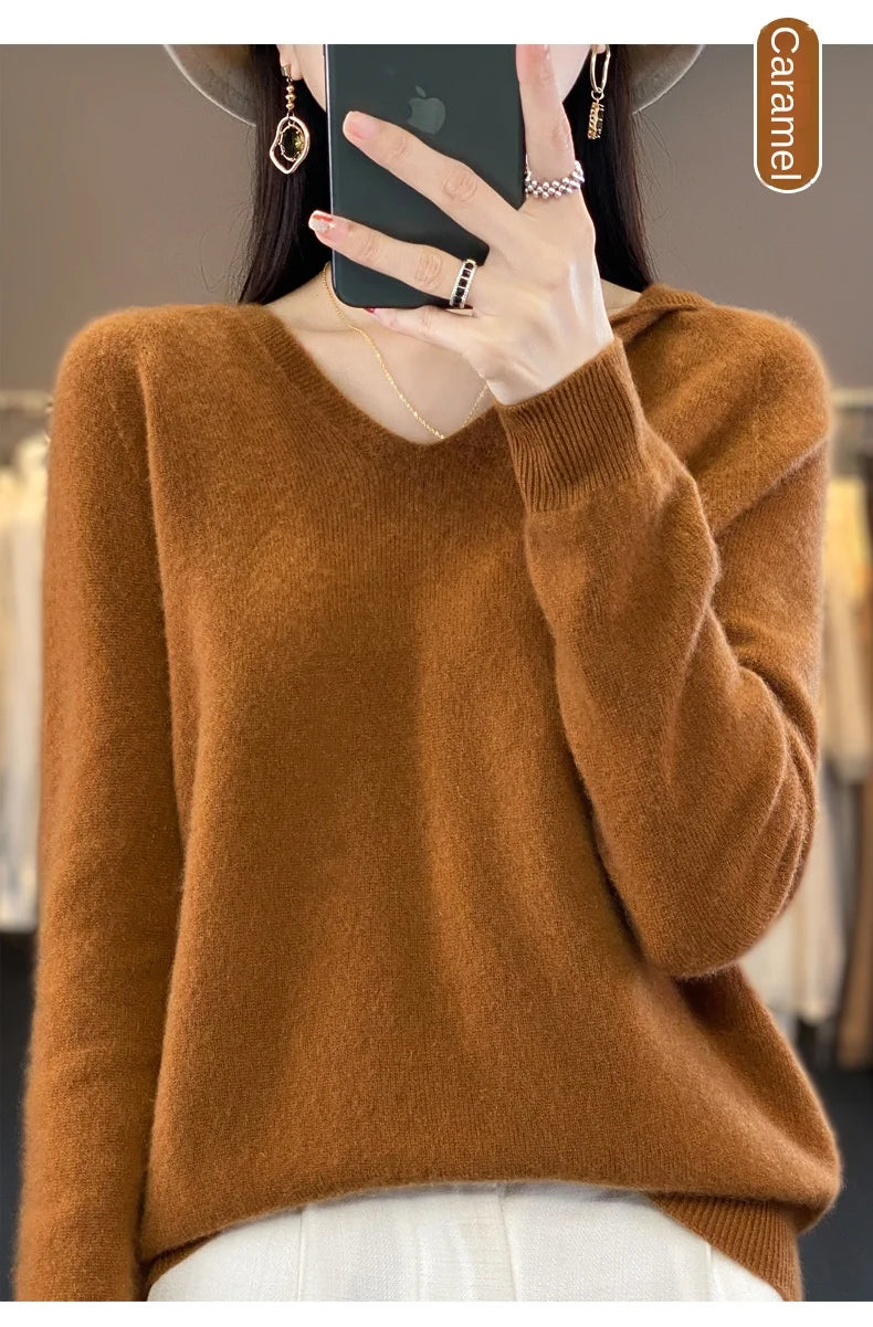 Women’s Loose Knit Sweater – Soft Heavyweight Pullover