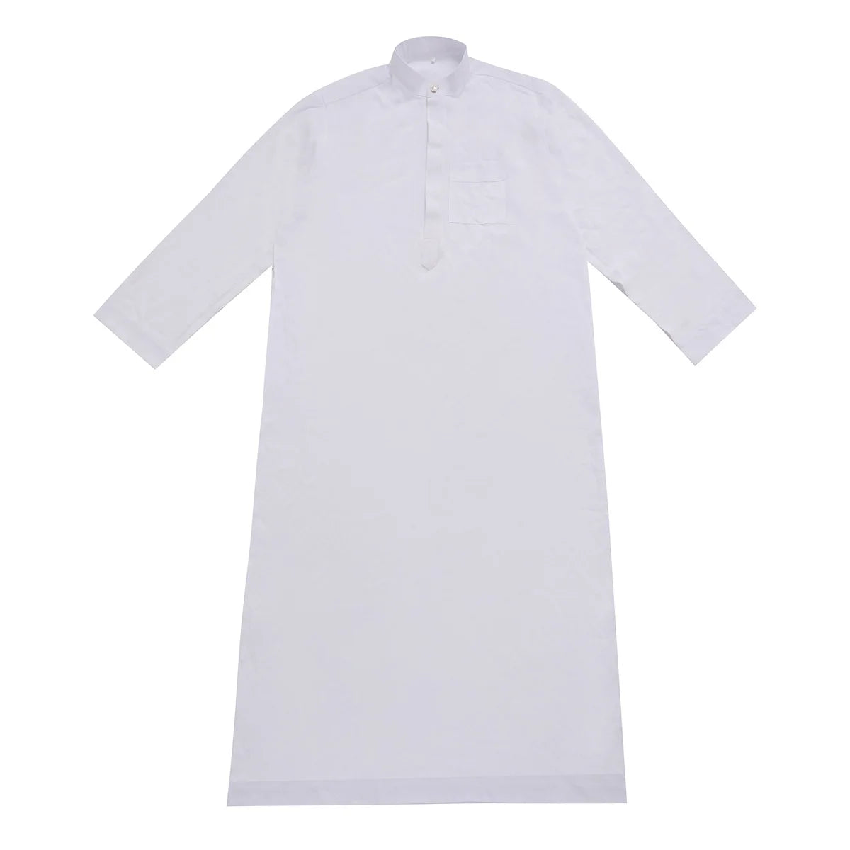 Men’s Muslim Abaya Kaftan Thobe – Long Sleeve Pullover Robe