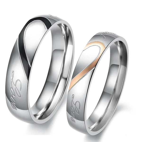 Stainless Steel Couple Rings for Lovers