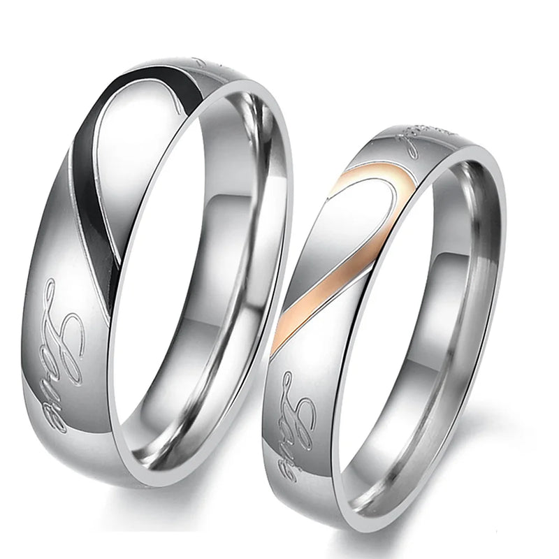 Stainless Steel Couple Rings for Lovers
