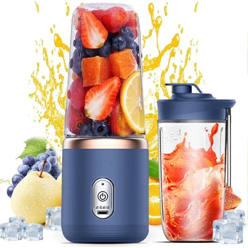 300mlPersonal Blender PortableMini Blender USB RechargeableSingle Serve Blender for Milkshakes and Smoothies Suitable for Travel