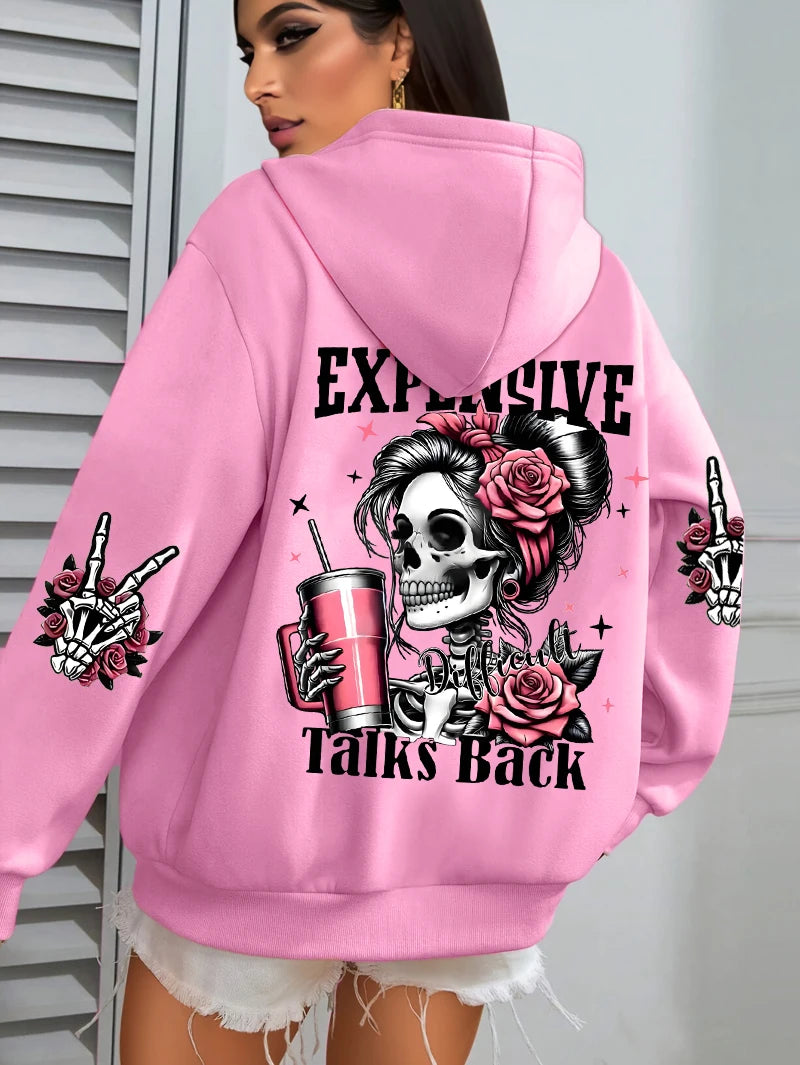 Women’s Plus Size Fleece Hoodie – Casual Pullover Sweatshirt