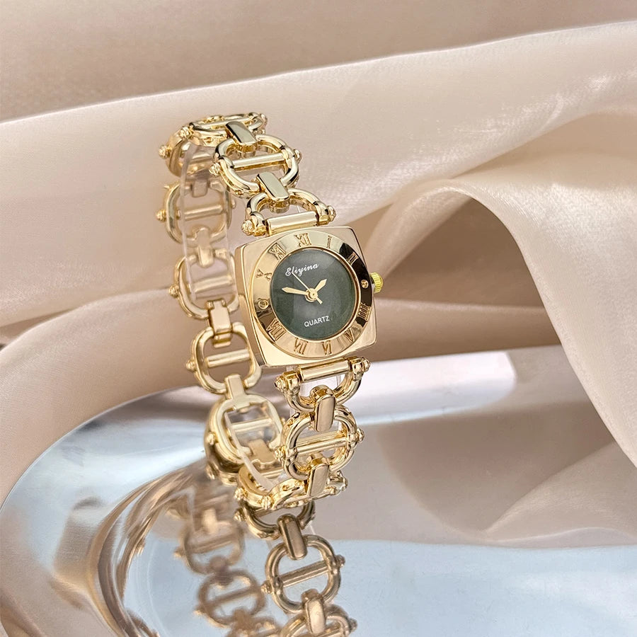Women’s Luxury Crystal Bracelet Watch Set