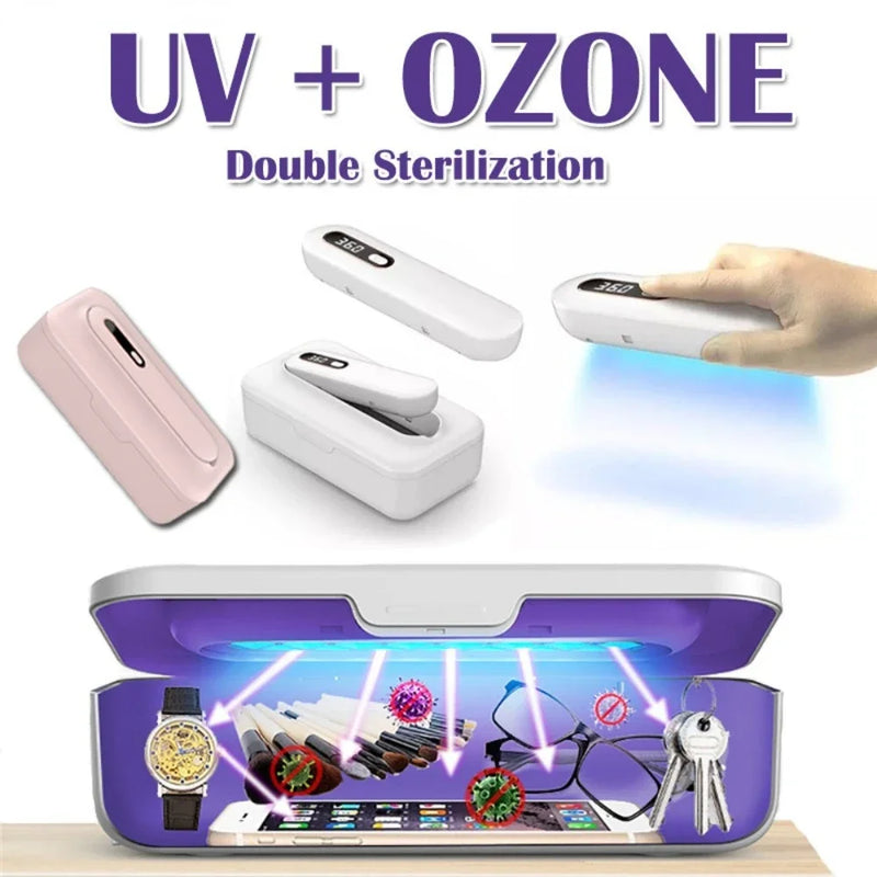 Multifunctional UV Sanitizer Box with Ozone Disinfection for Home and Office