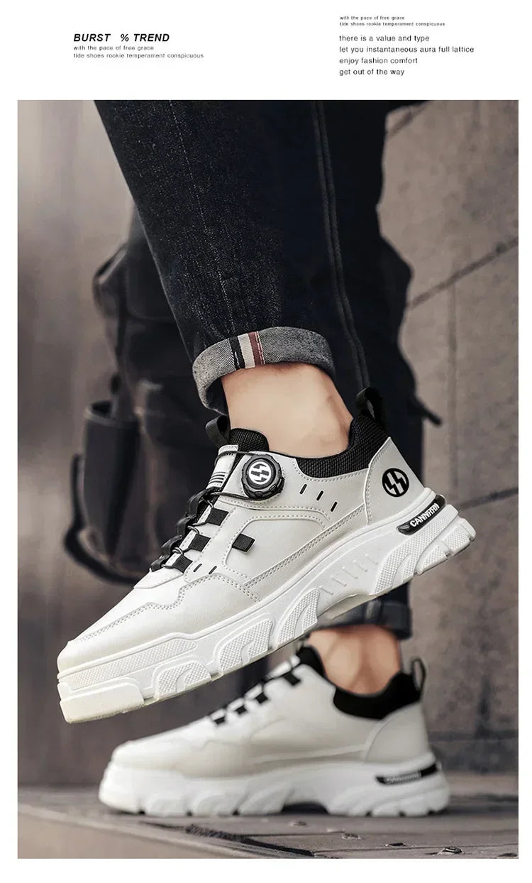 Men’s Breathable Height-Increasing Outdoor Sneakers