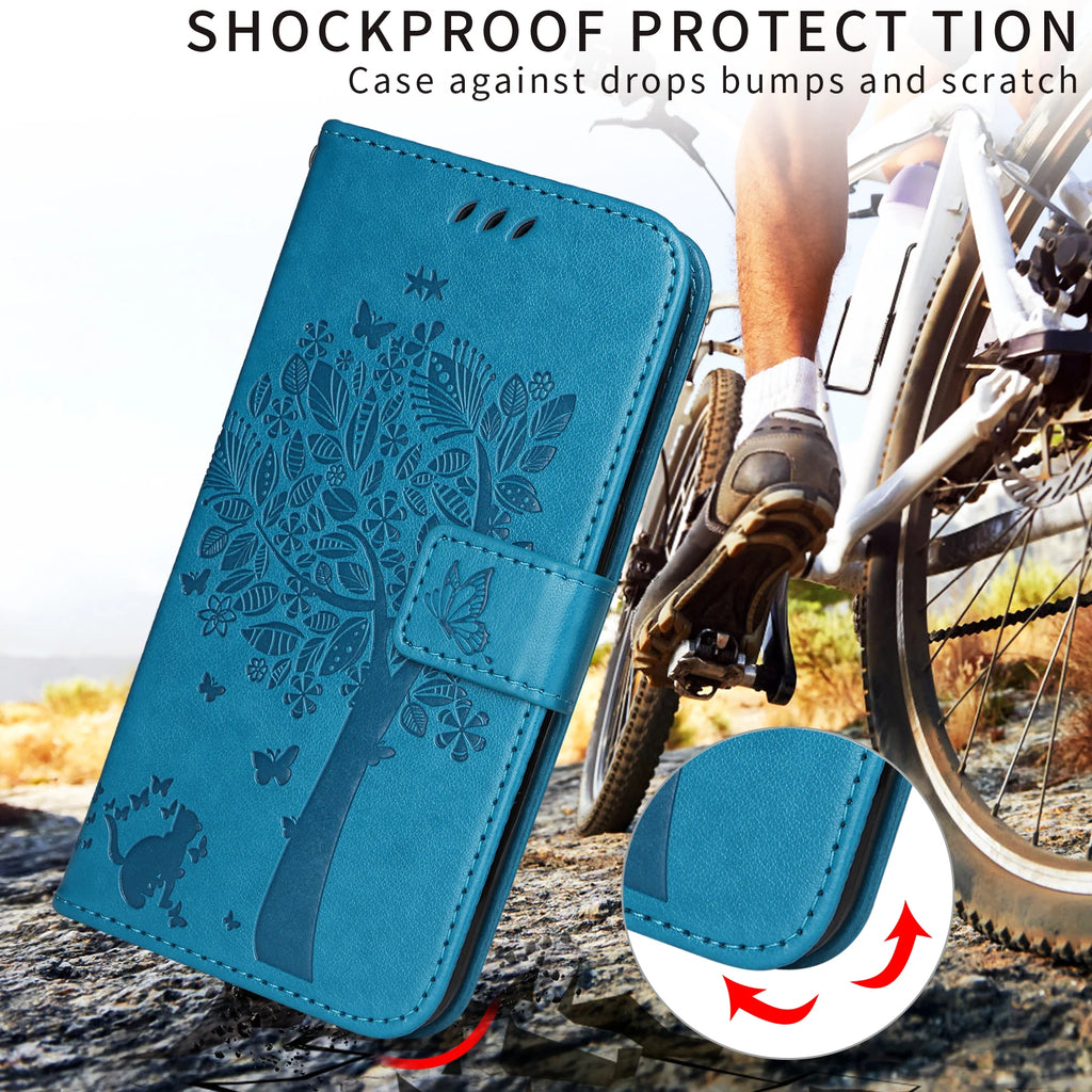 Wallet Card Slot Leather Case For iPhone 15 14 Pro Max 13 12 Mini 11 6 7 8 Plus SE2 SE3 XS X Storage Compartment Phone Cover