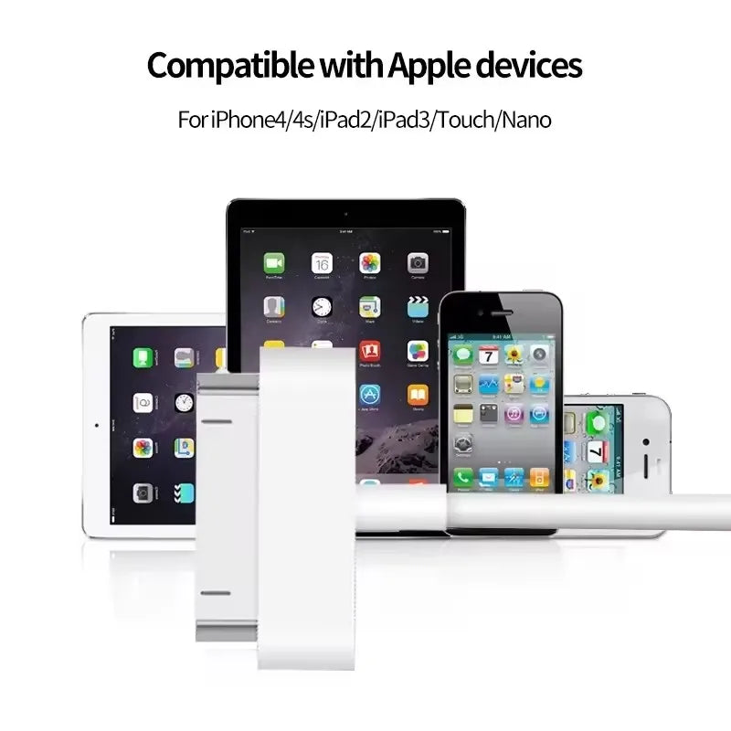 30 Pin USB Cable Charge Fast Charging for iPhone 4S 4 3GS 3G iPad 1 2 3 iPod Nano itouch 30 Pin Charger Adapter Data Sync Cord