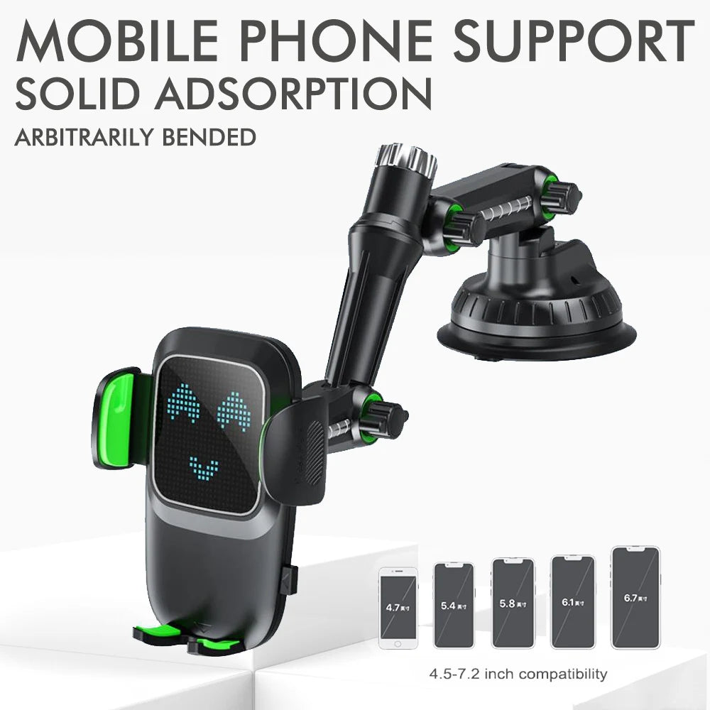 Windshield/Dashboard/Window Universal Suction Cup Phone Holder Suction Cup Car Phone Holder Mount with Sticky Gel Pad Compatib